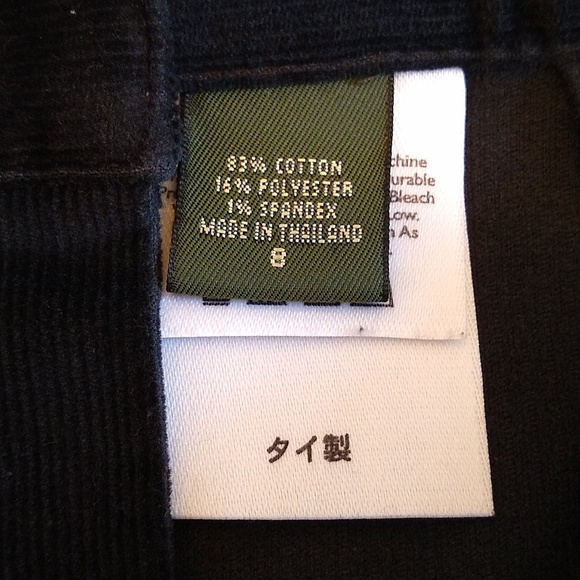 Eddie Bauer black corduroy skirt - Picture 7 of 9